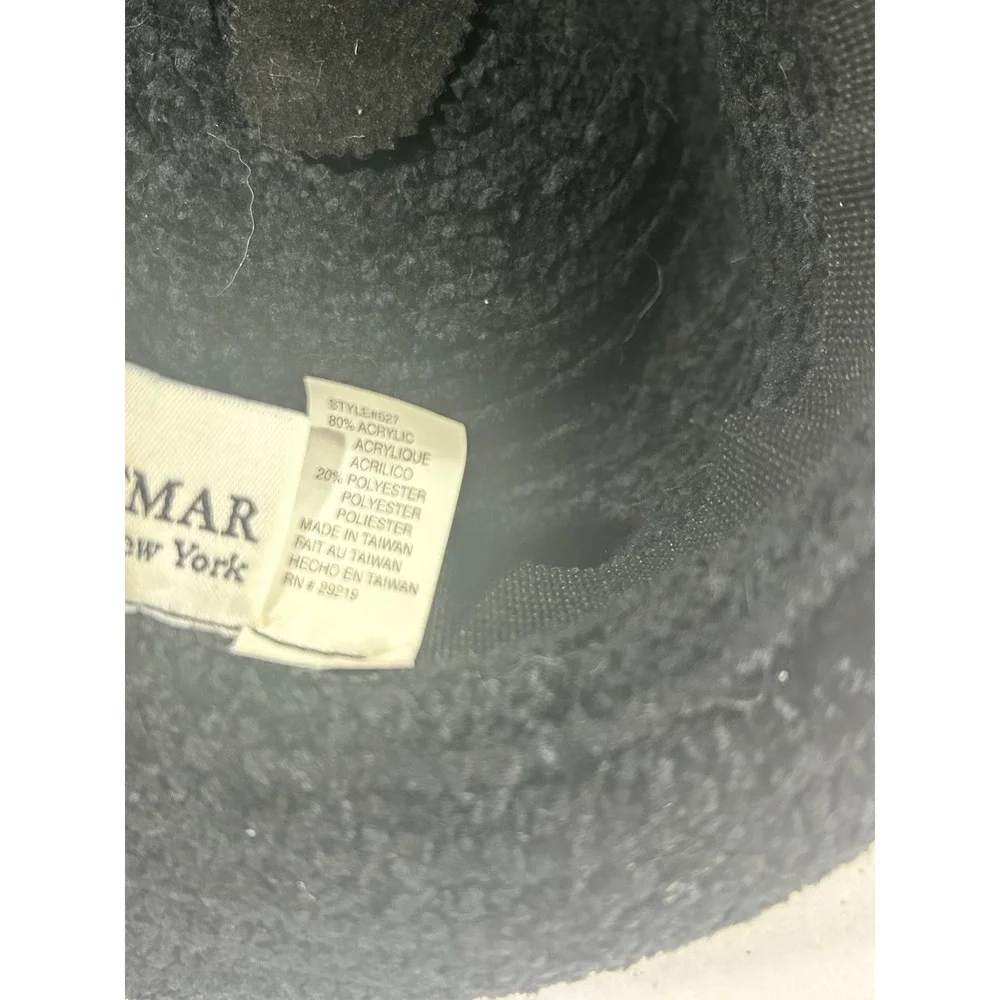 Betmar New York Black Chenille Boucle Bucket Hat Women Style 627